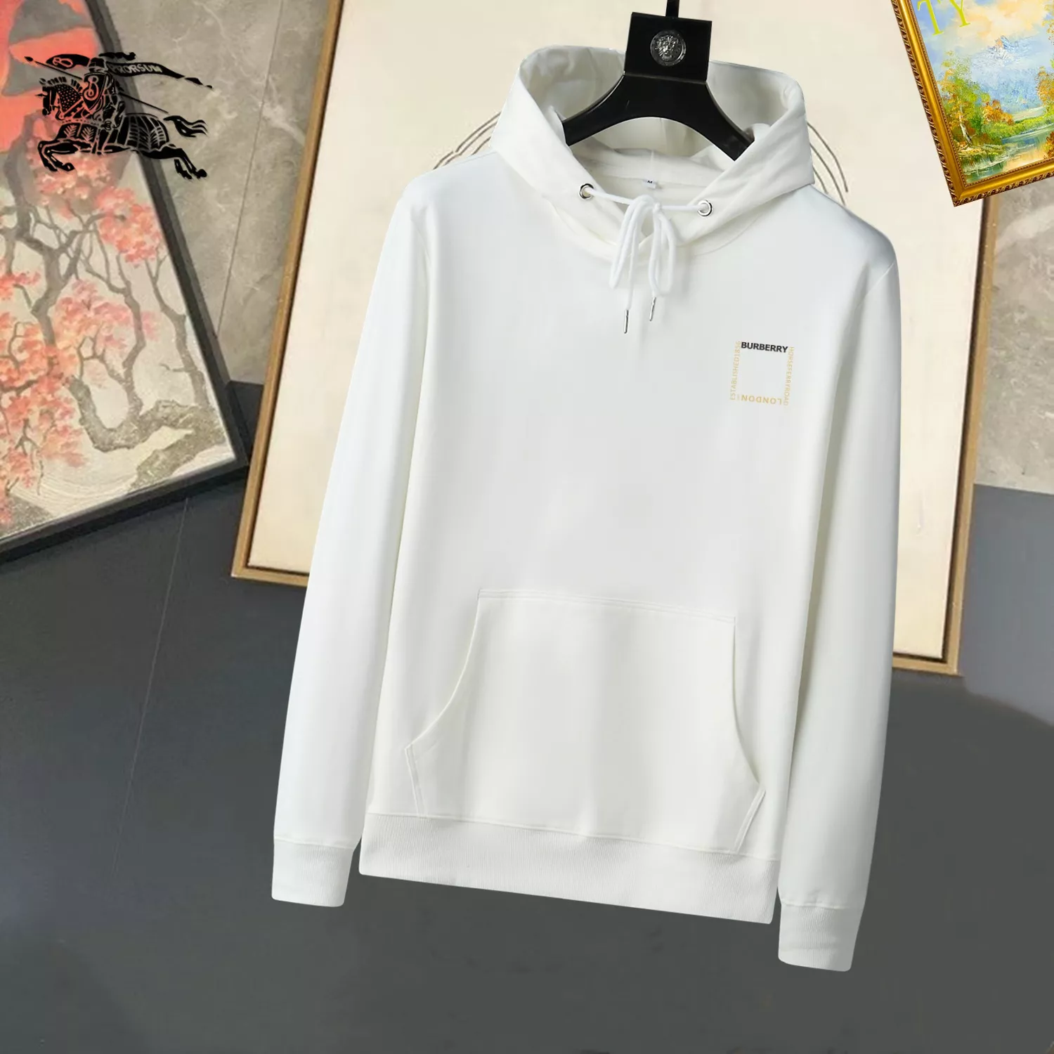 EasyMatch 772 Burberry Hoodies Long Sleeved For Men