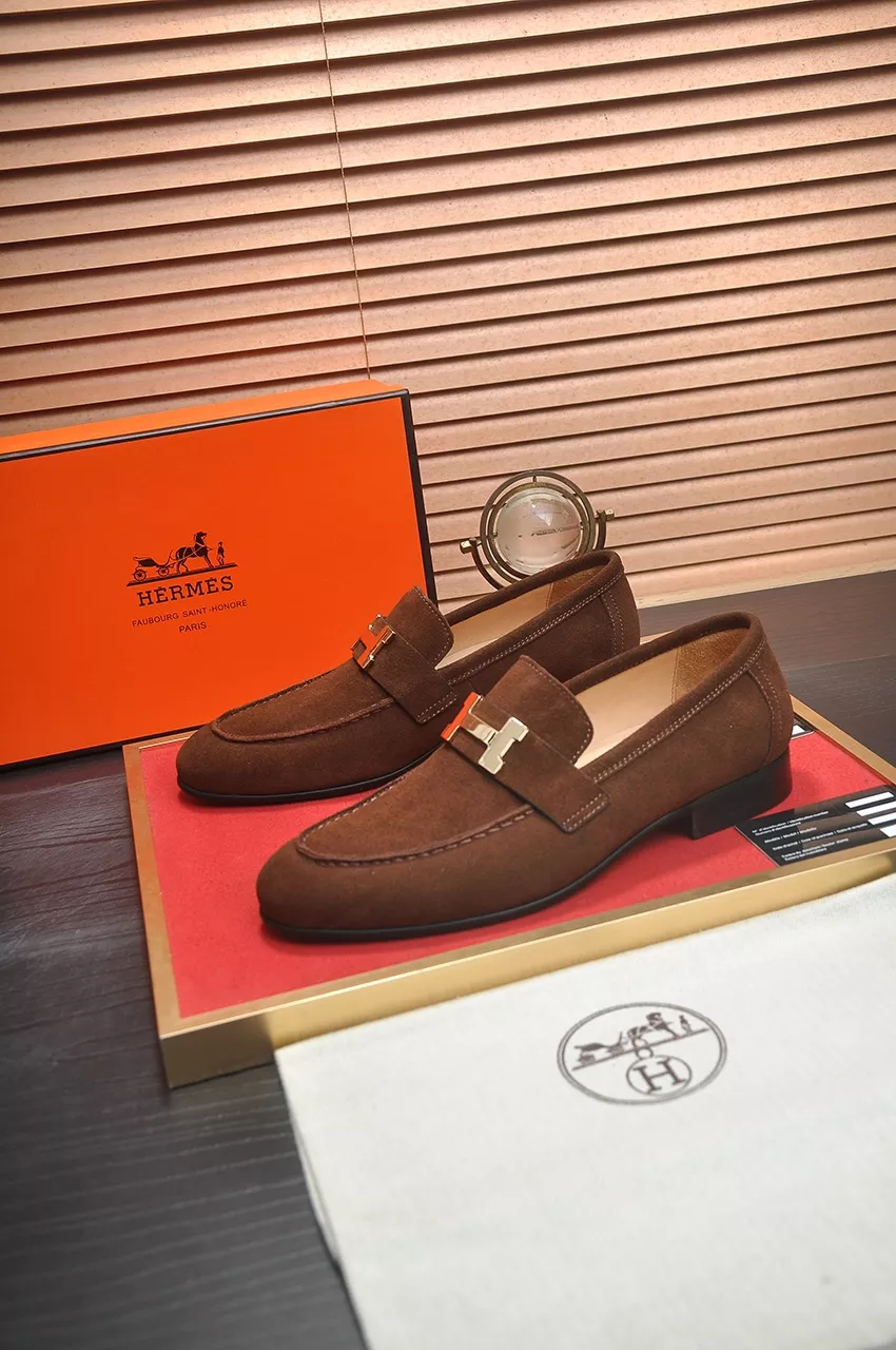 EasyMatch 8404 Hermes Leather Shoes For Men