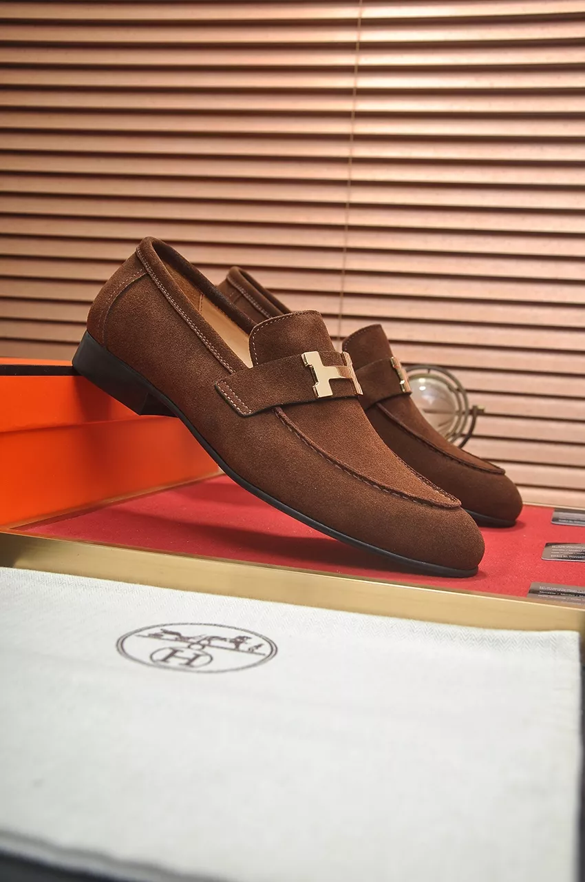 EasyMatch 8404 Hermes Leather Shoes For Men