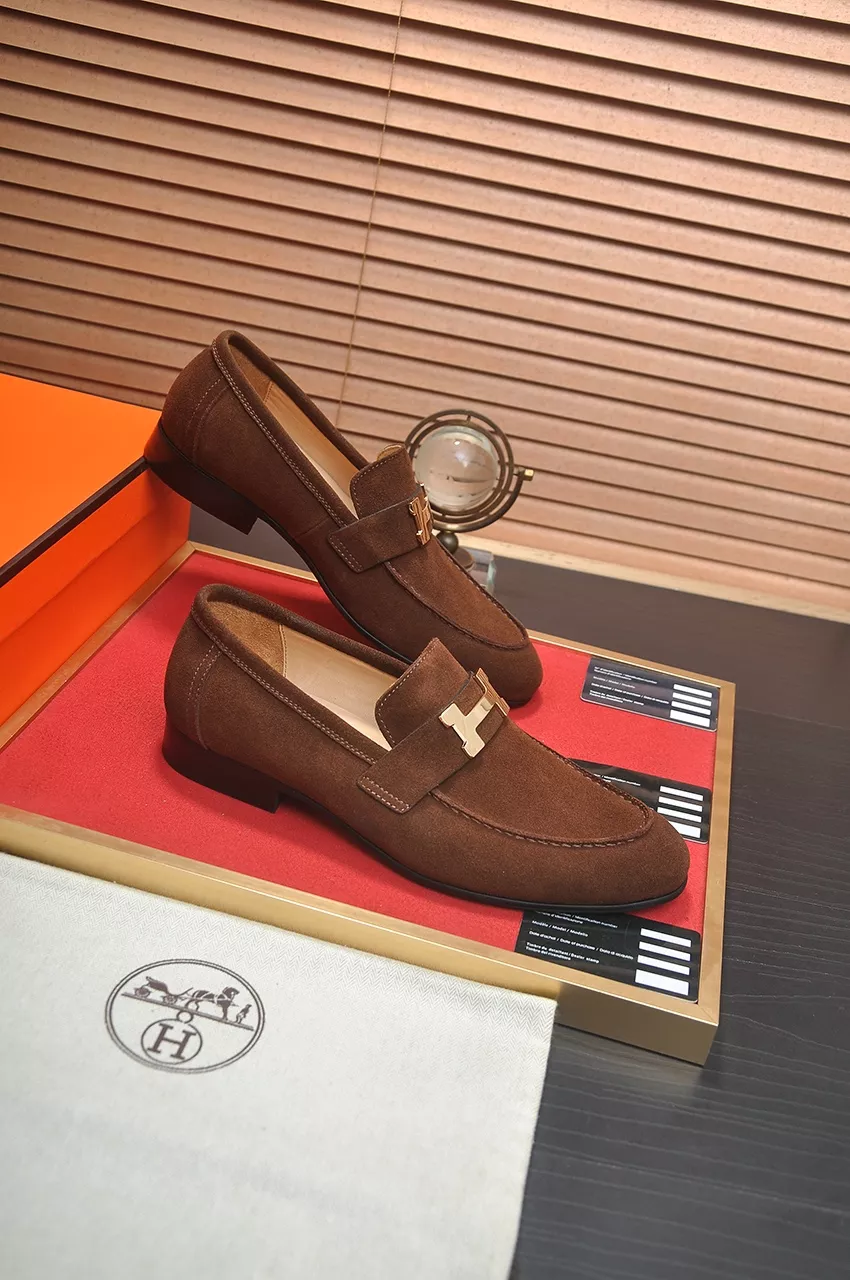EasyMatch 8404 Hermes Leather Shoes For Men