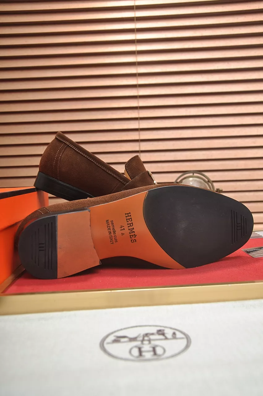 EasyMatch 8404 Hermes Leather Shoes For Men