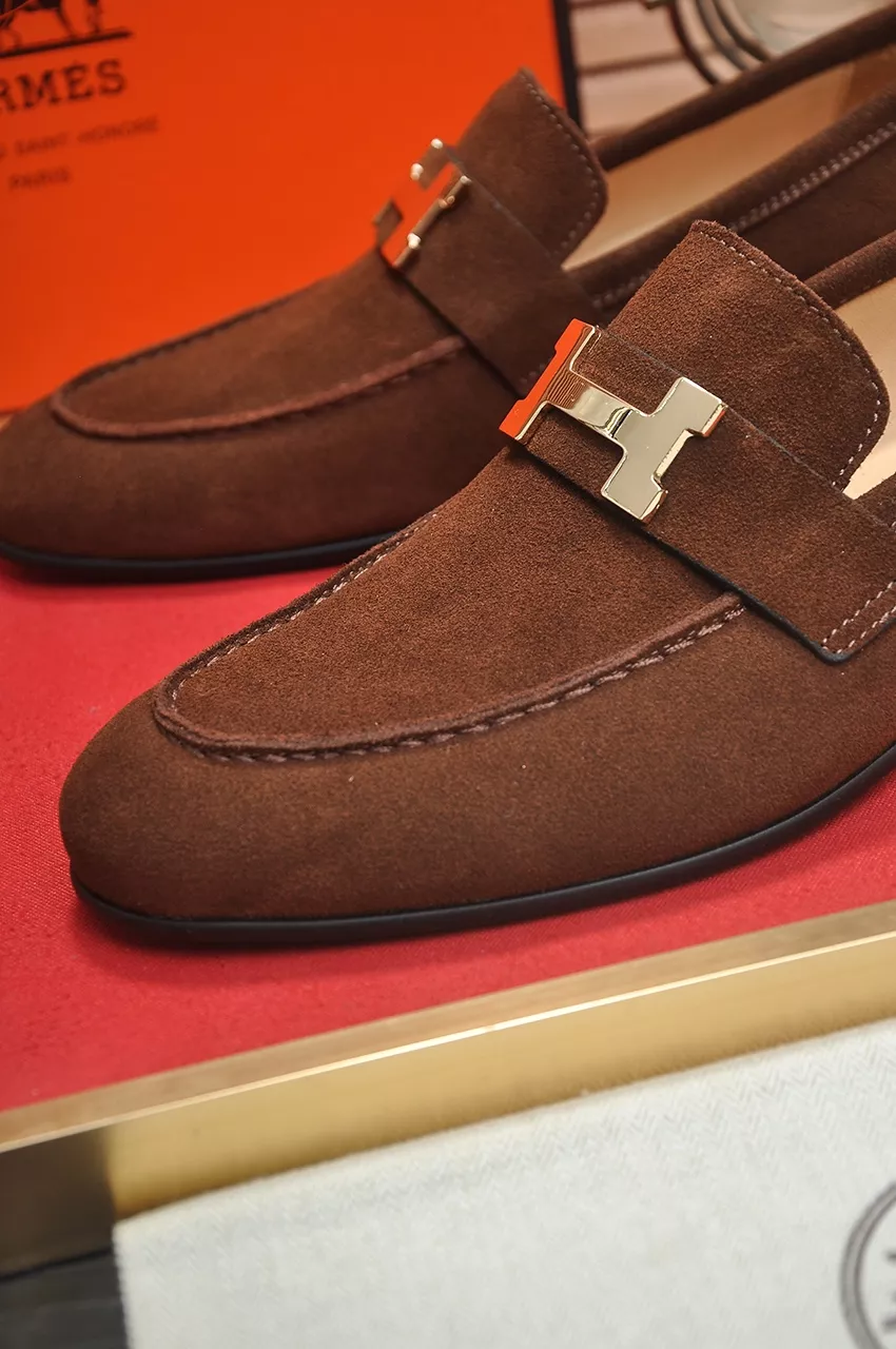 EasyMatch 8404 Hermes Leather Shoes For Men