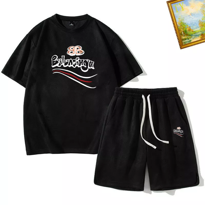 EasyMatch 9479 Balenciaga Fashion Tracksuits Short Sleeved For Men