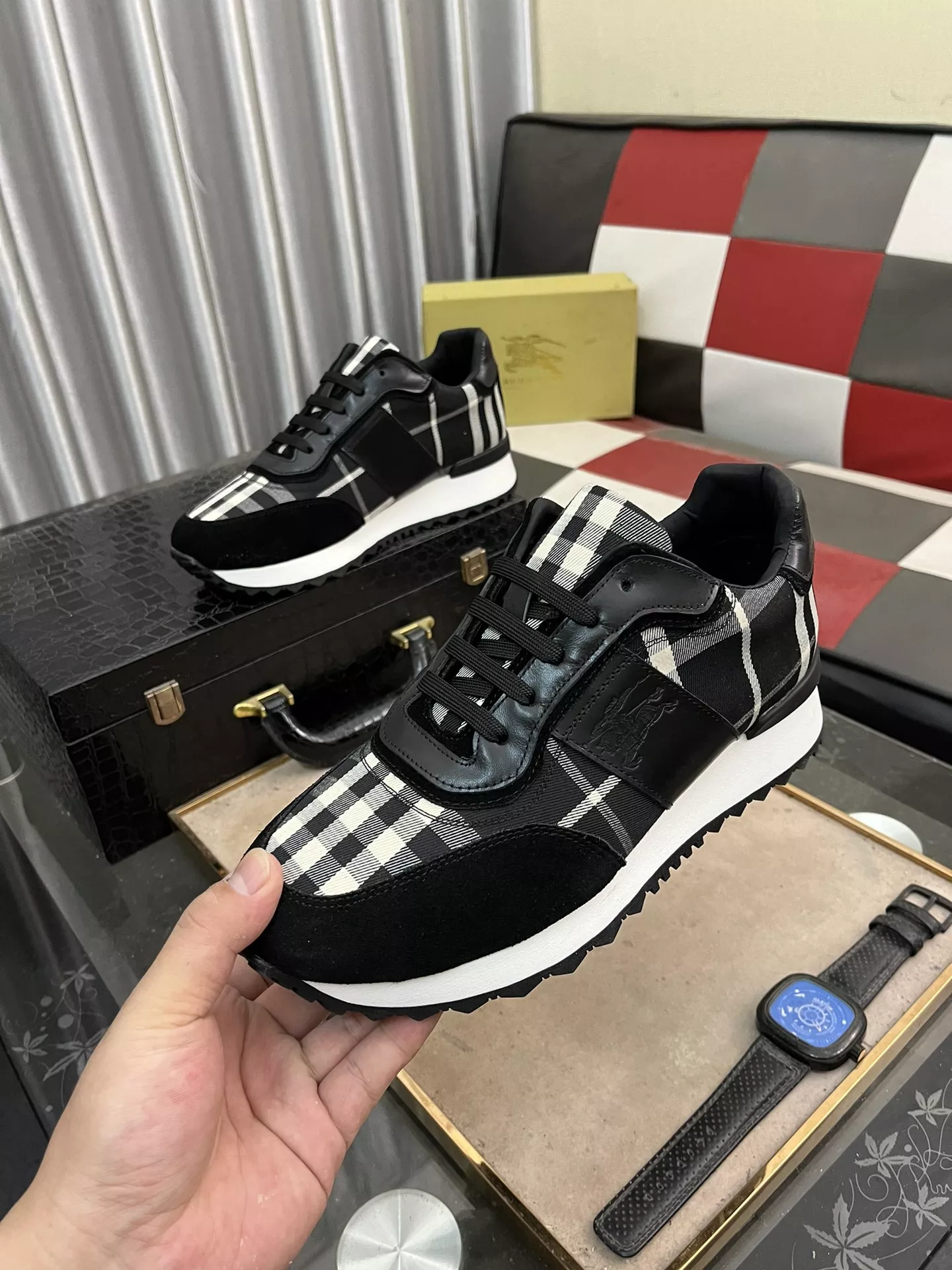 EasyMatch 9855 Burberry Casual Shoes For Men