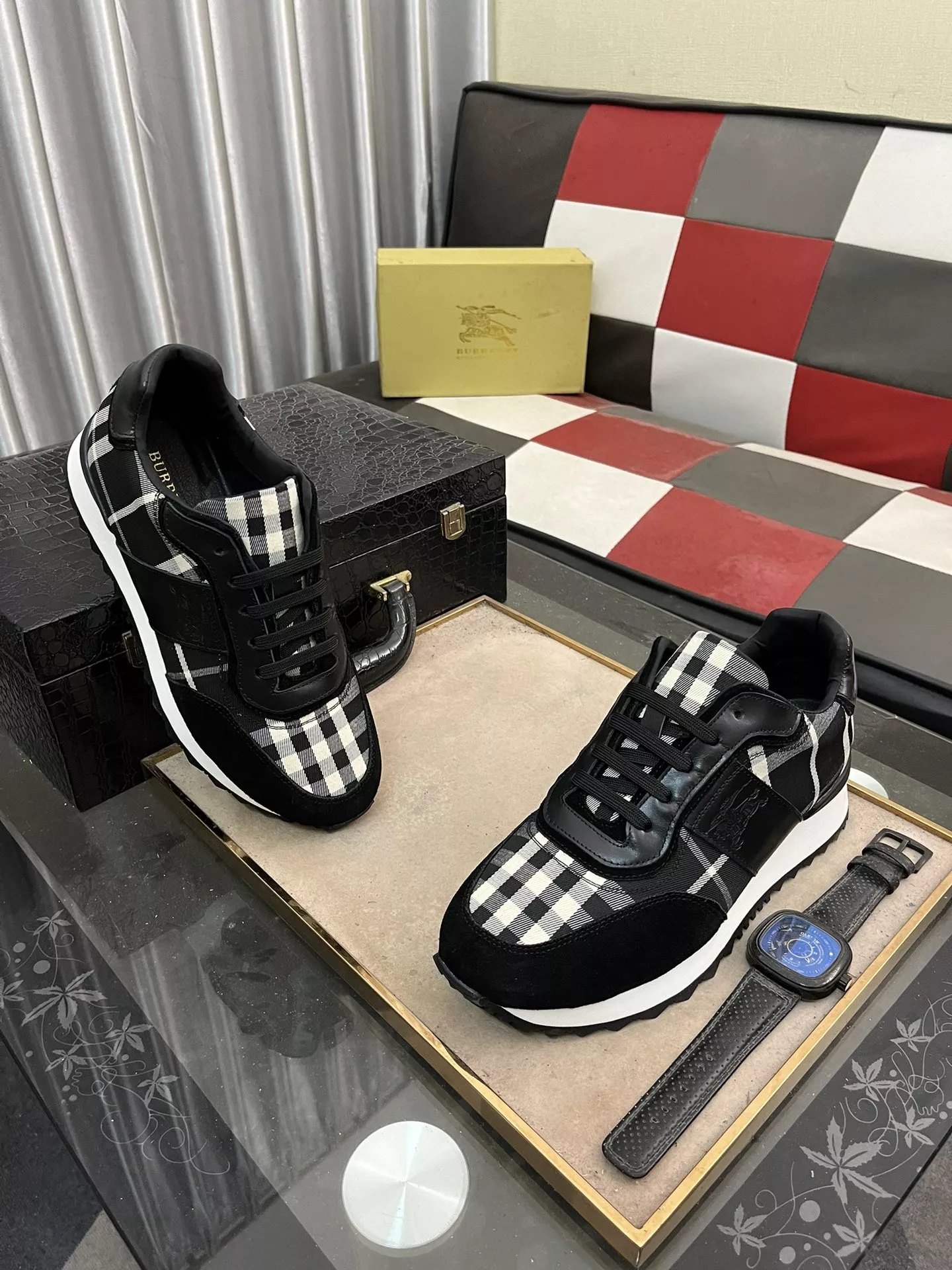 EasyMatch 9855 Burberry Casual Shoes For Men
