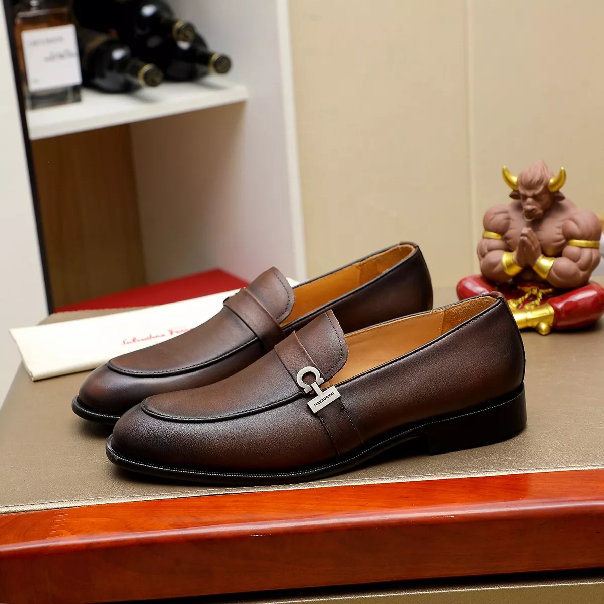 Efficient 1535 Salvatore Ferragamo Leather Shoes For Men