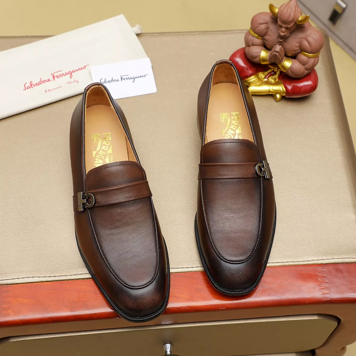 Efficient 1535 Salvatore Ferragamo Leather Shoes For Men