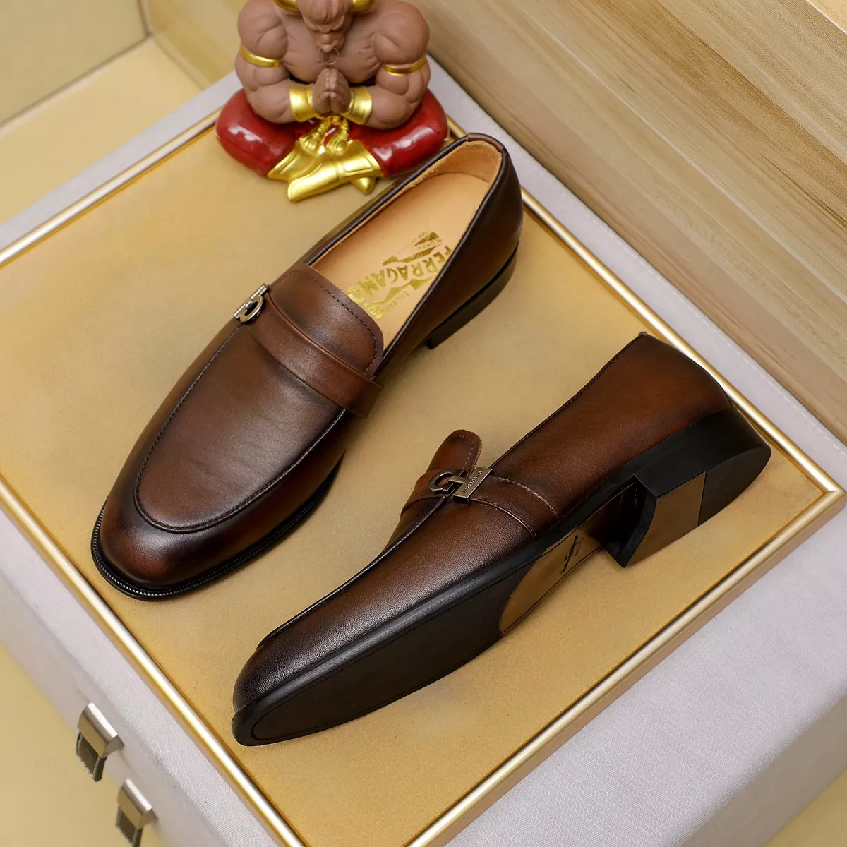 Efficient 1535 Salvatore Ferragamo Leather Shoes For Men