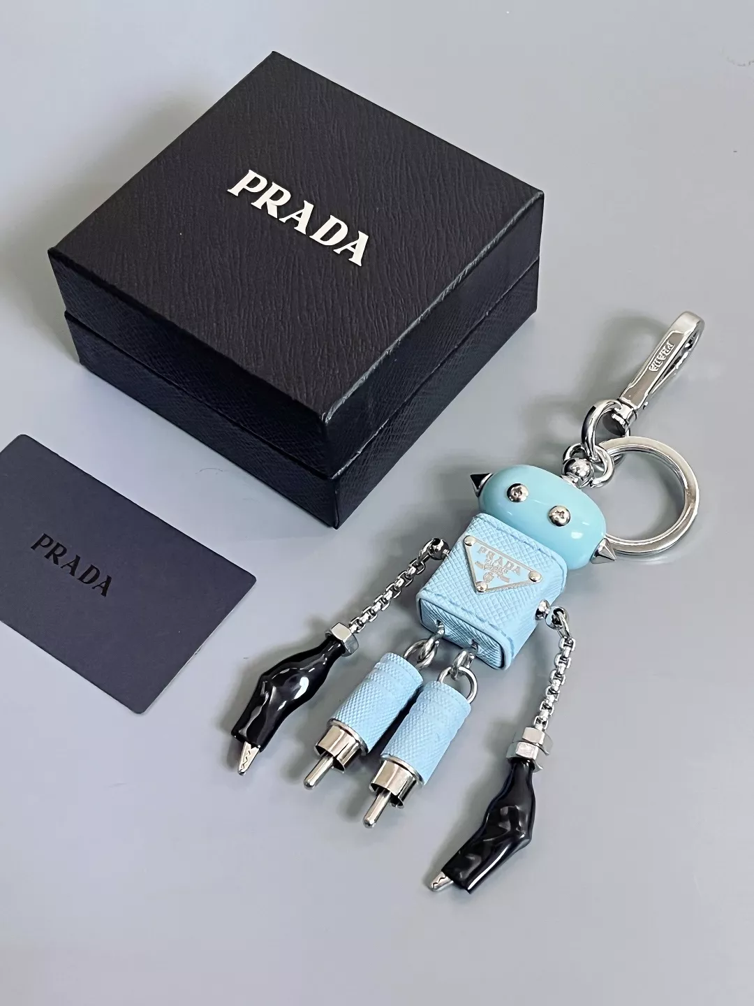 Efficient 3211 Prada Key Holder And Bag Buckle