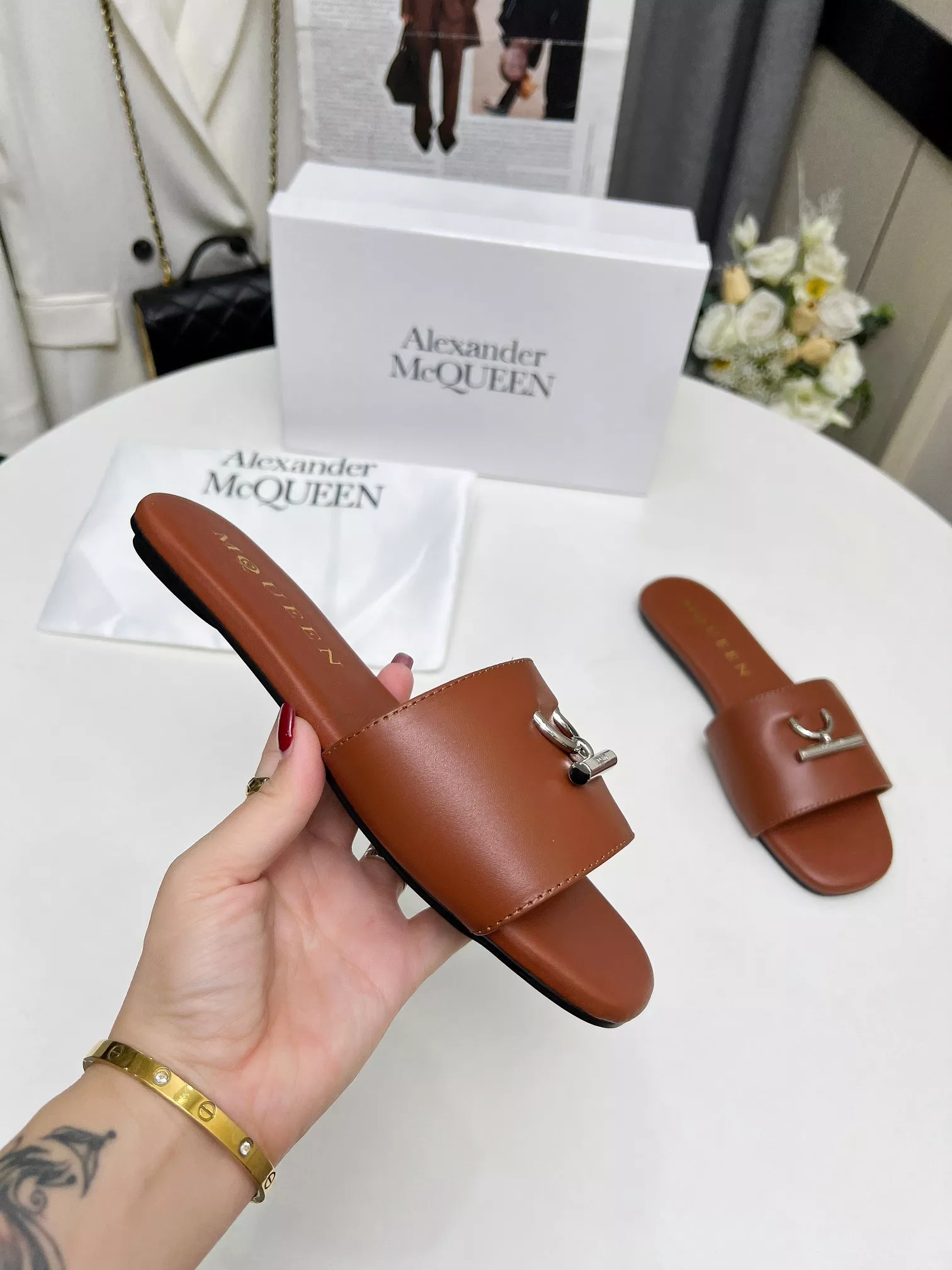 Efficient 3291 Alexander McQueen Slippers For Women