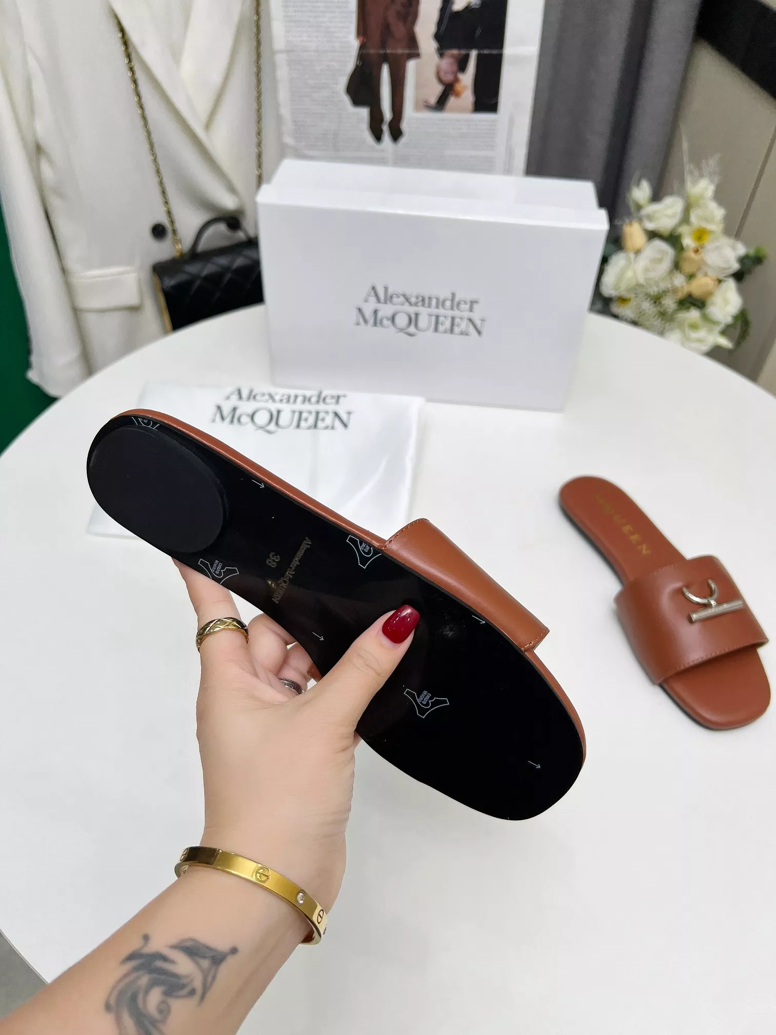 Efficient 3291 Alexander McQueen Slippers For Women
