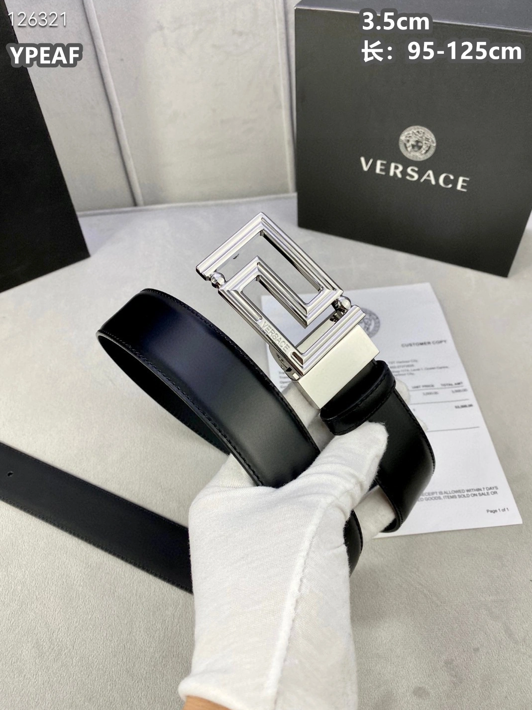Efficient 3425 Versace AAA Quality Belts For Unisex