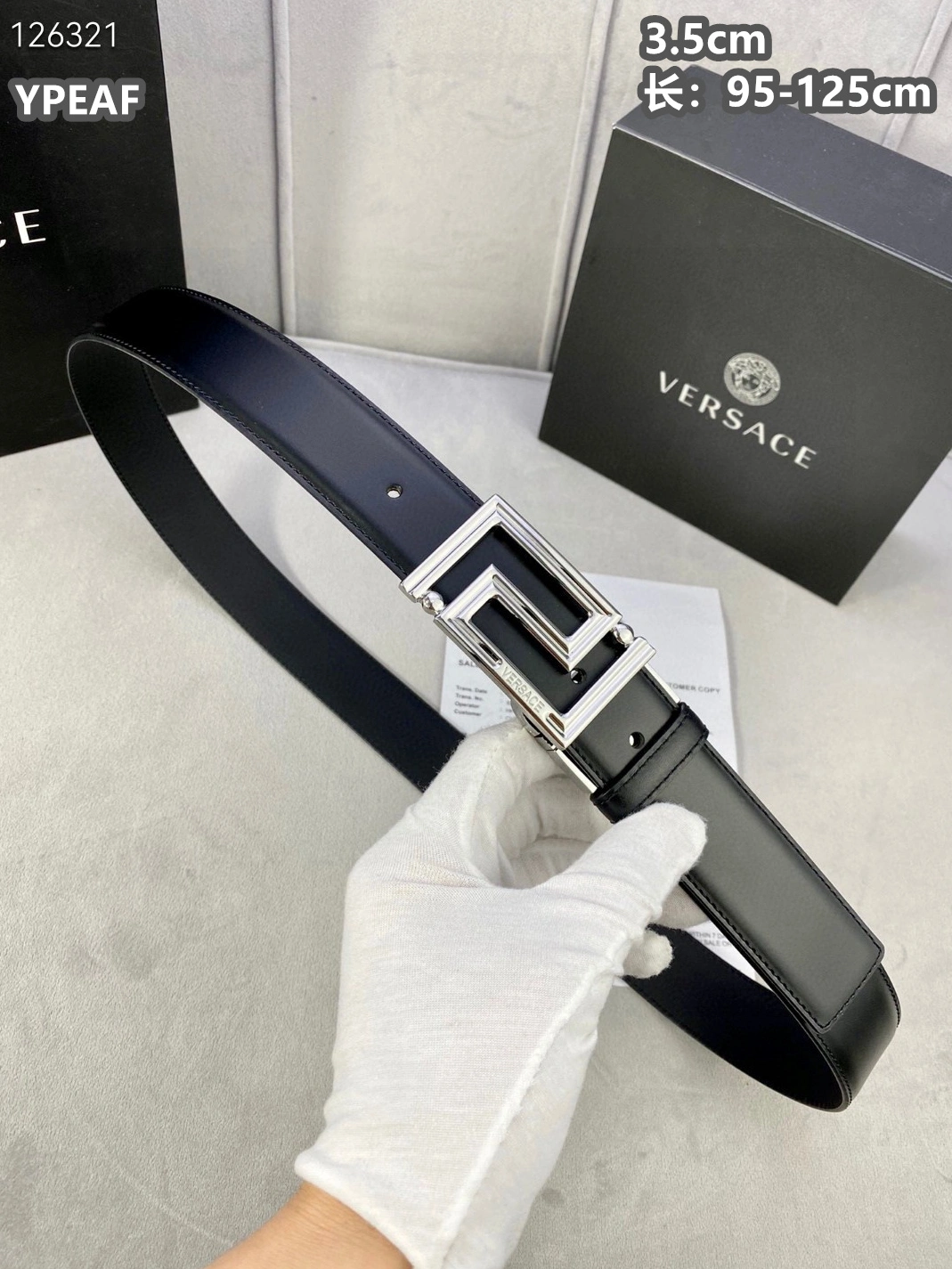 Efficient 3425 Versace AAA Quality Belts For Unisex