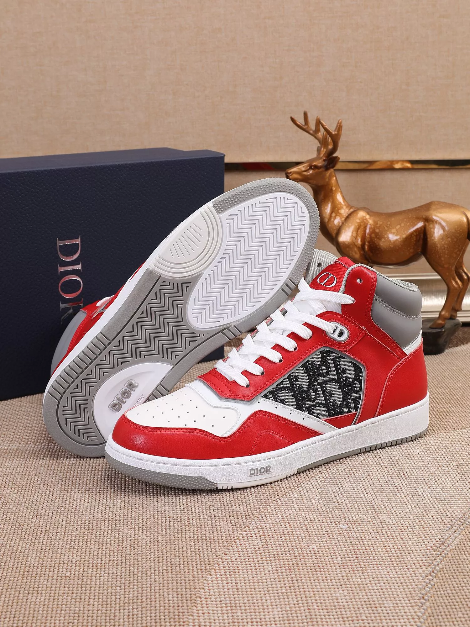 Efficient 3919 Christian Dior High Top Shoes For Men