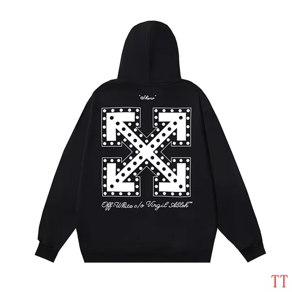 Efficient 4044 Off-White Hoodies Long Sleeved For Unisex