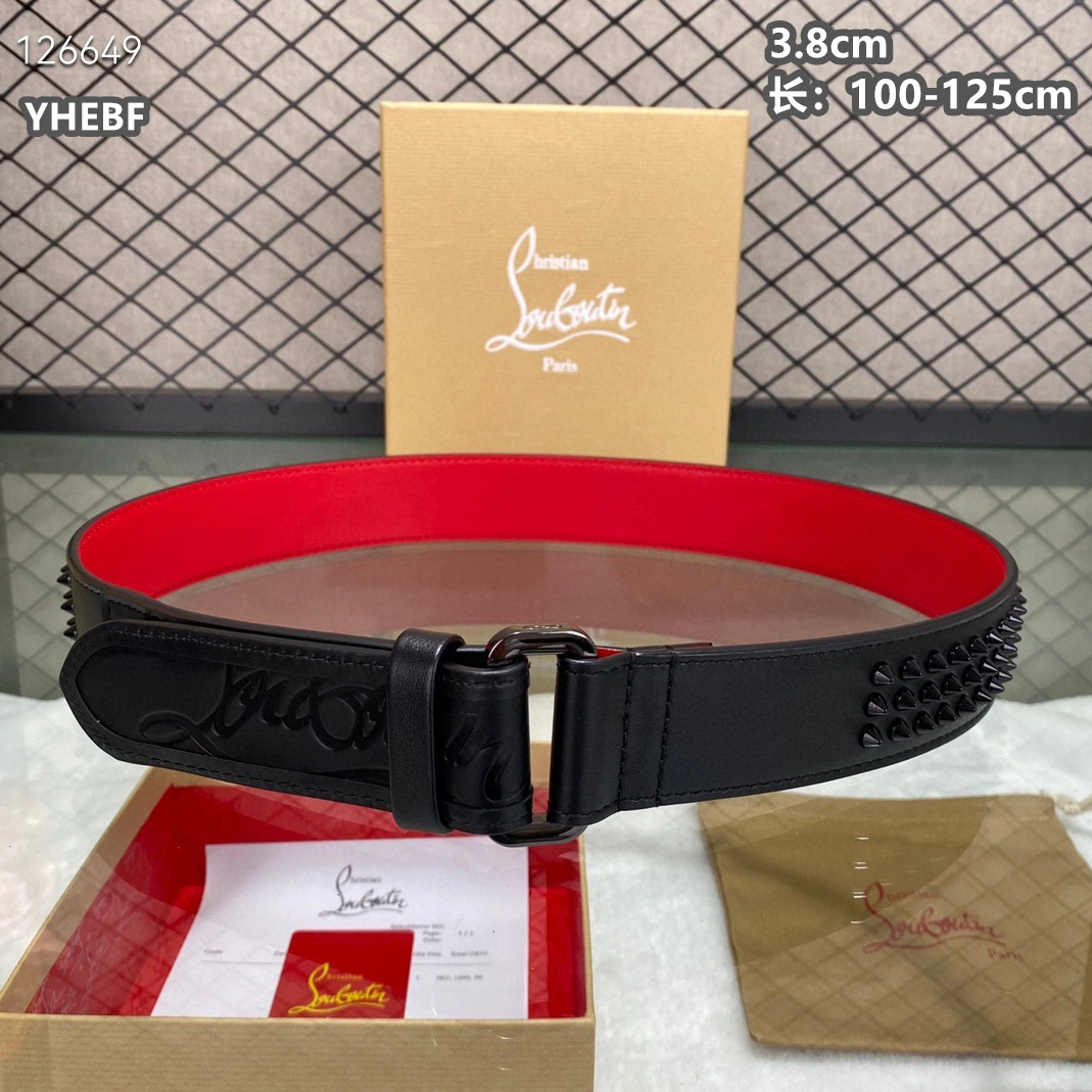 Efficient 4556 Christian Louboutin CL AAA Quality Belts For Men
