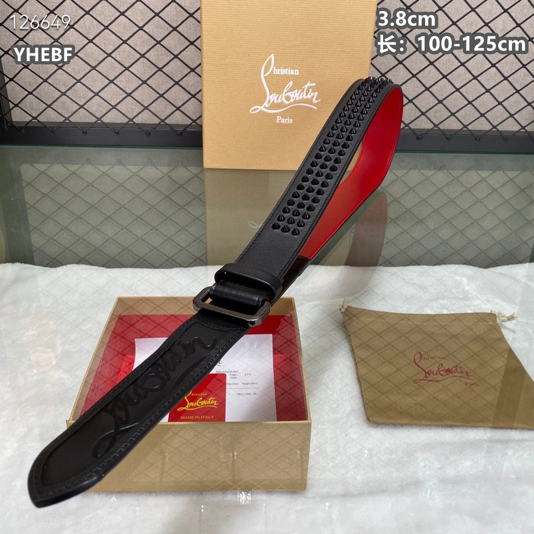 Efficient 4556 Christian Louboutin CL AAA Quality Belts For Men