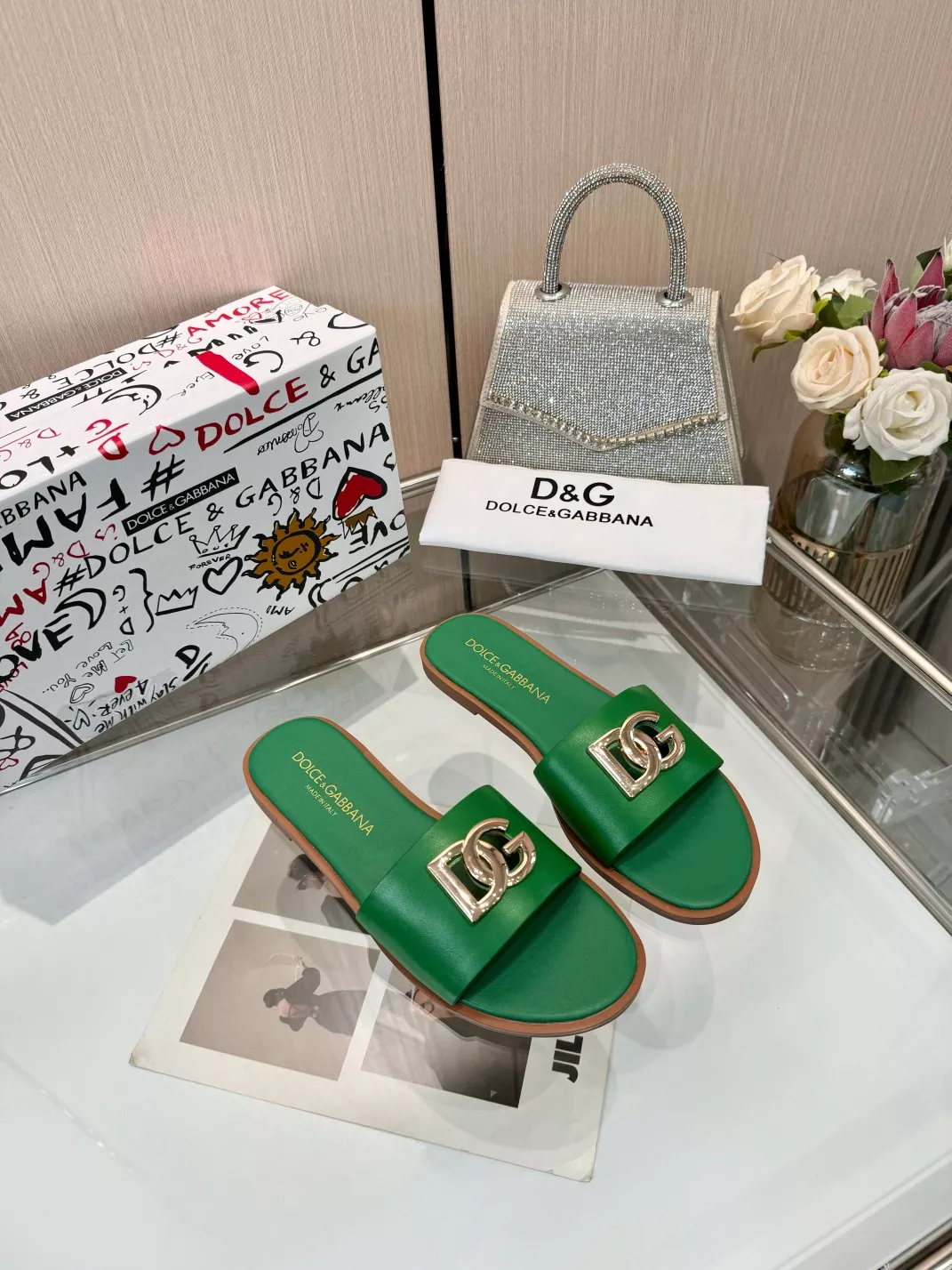 Efficient 5017 Dolce & Gabbana D&G Slippers For Women