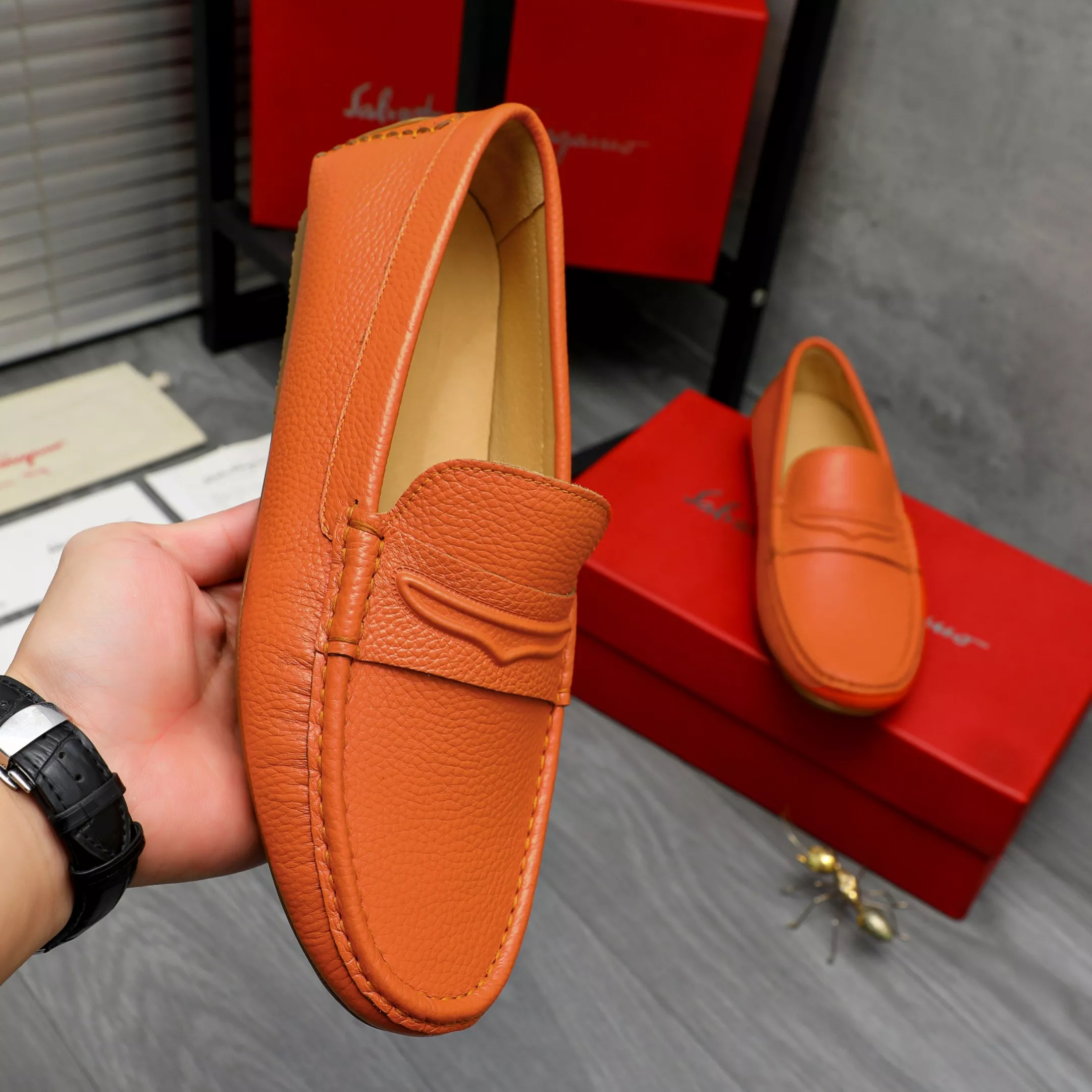Efficient 5331 Salvatore Ferragamo Leather Shoes For Men