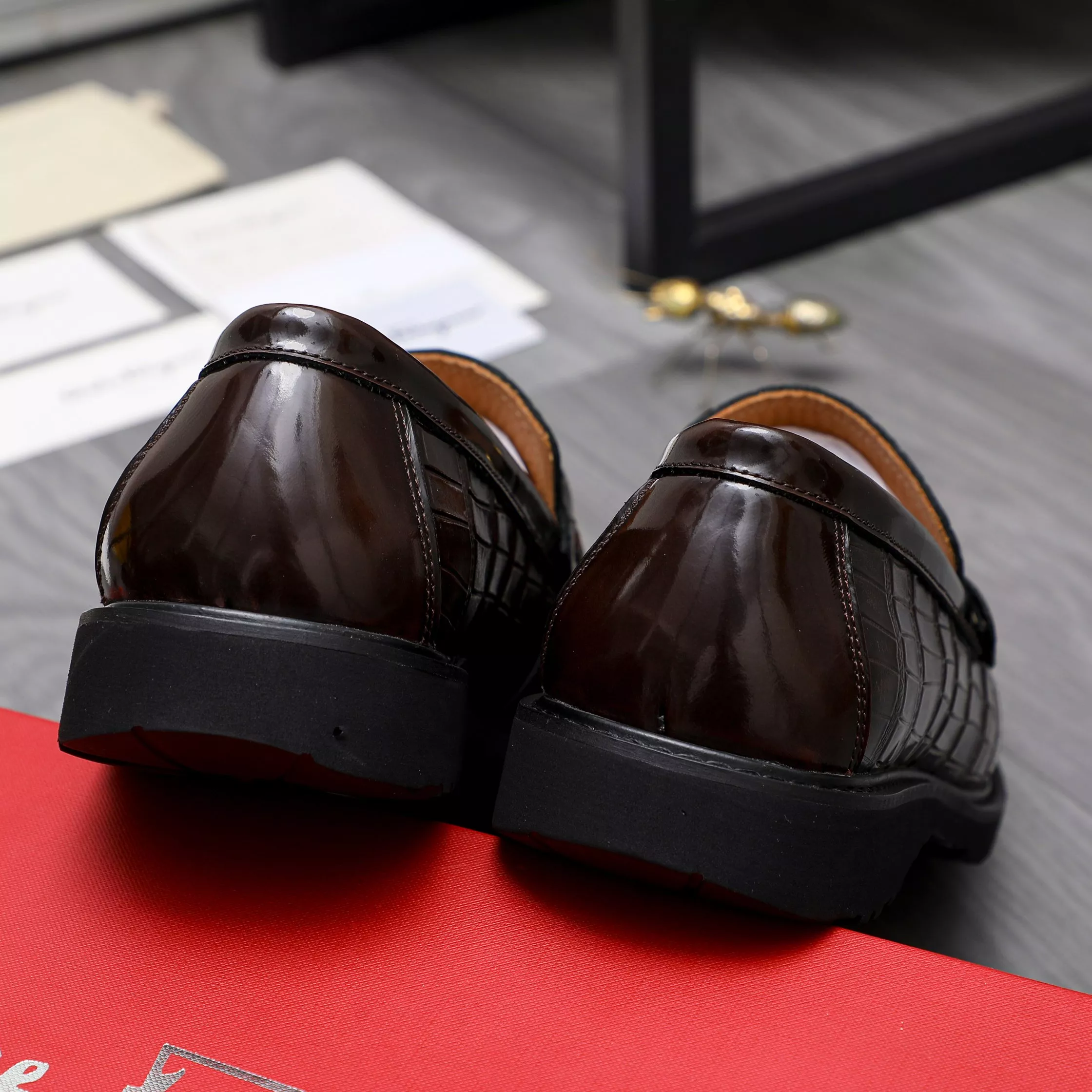 Efficient 5674 Salvatore Ferragamo Leather Shoes For Men