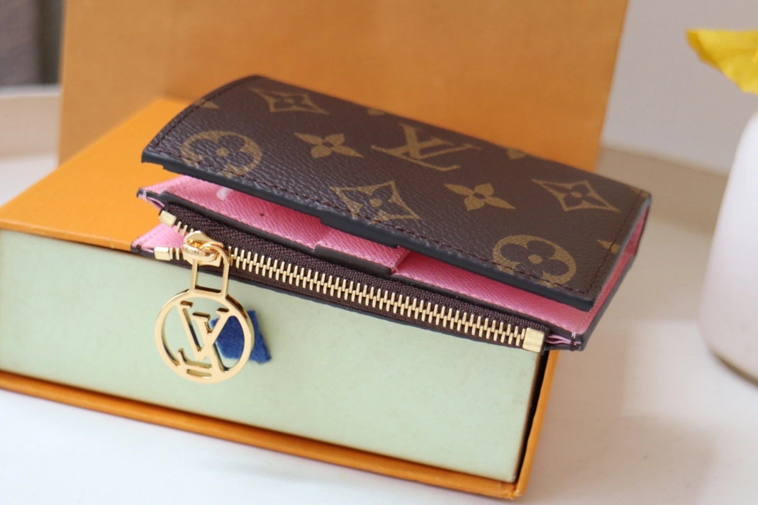 Efficient 5841 Louis Vuitton AAA Quality Card Case In Pink