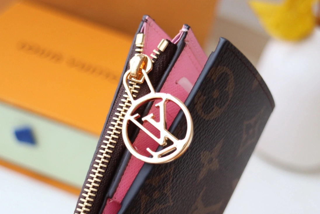 Efficient 5841 Louis Vuitton AAA Quality Card Case In Pink