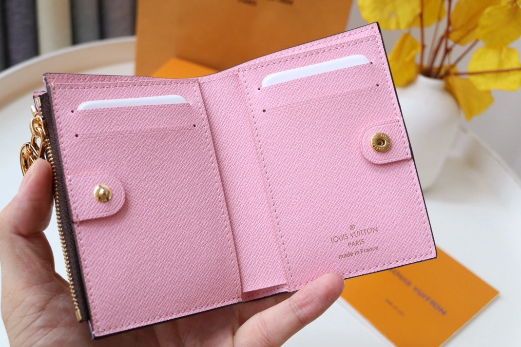 Efficient 5841 Louis Vuitton AAA Quality Card Case In Pink