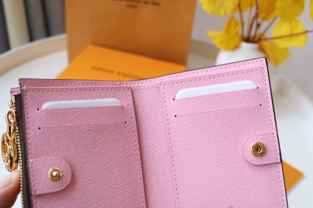 Efficient 5841 Louis Vuitton AAA Quality Card Case In Pink