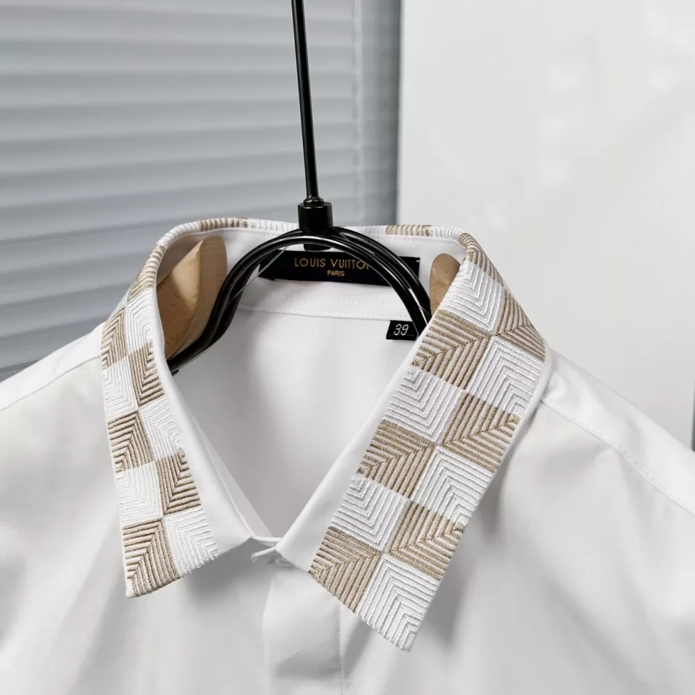 Efficient 6184 Louis Vuitton LV Shirts Long Sleeved For Men