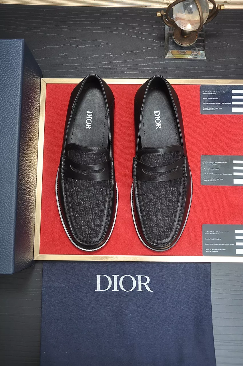 Efficient 6358 Christian Dior Leather Shoes For Men