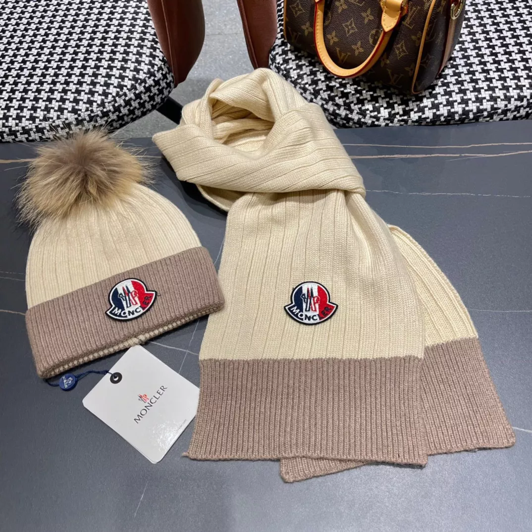 Efficient 637 Moncler Hat and Scarf Set