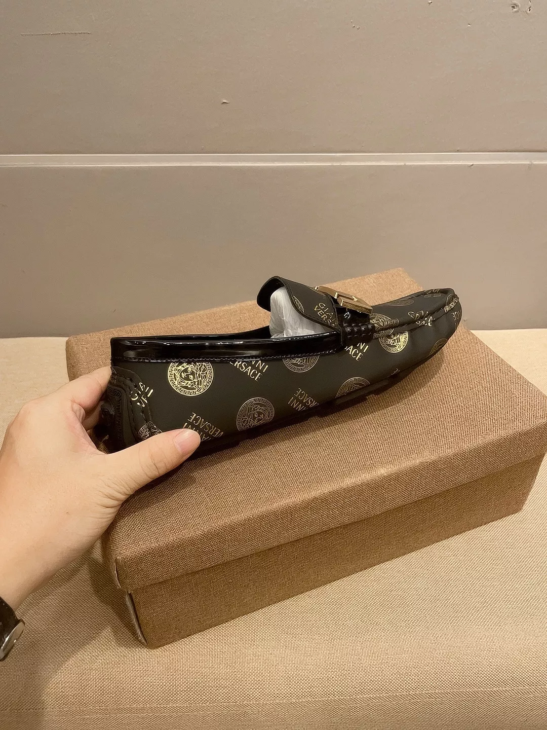 Efficient 6666 Versace Leather Shoes For Men