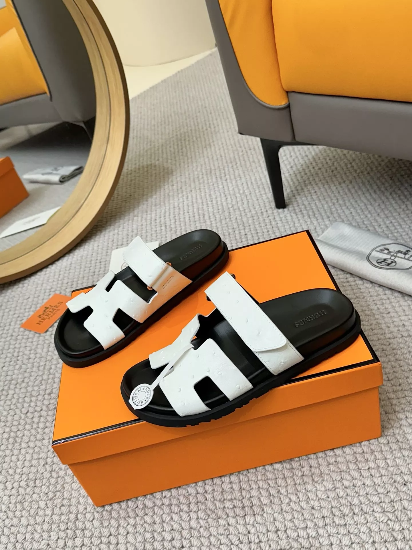 Efficient 7254 Hermes Slippers For Men