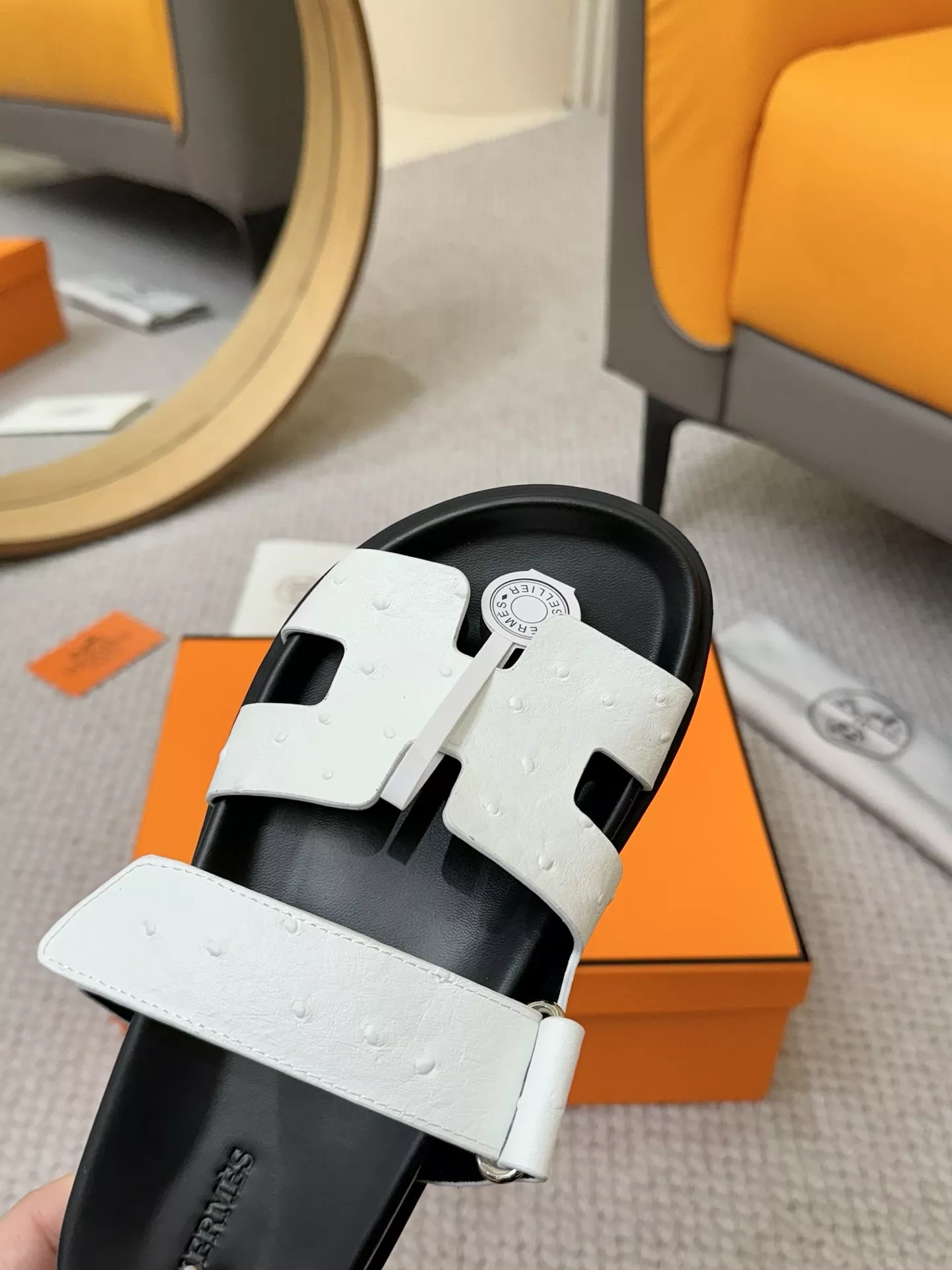 Efficient 7254 Hermes Slippers For Men