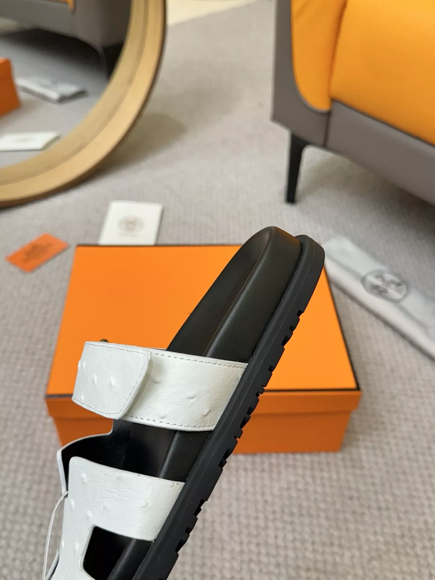 Efficient 7254 Hermes Slippers For Men