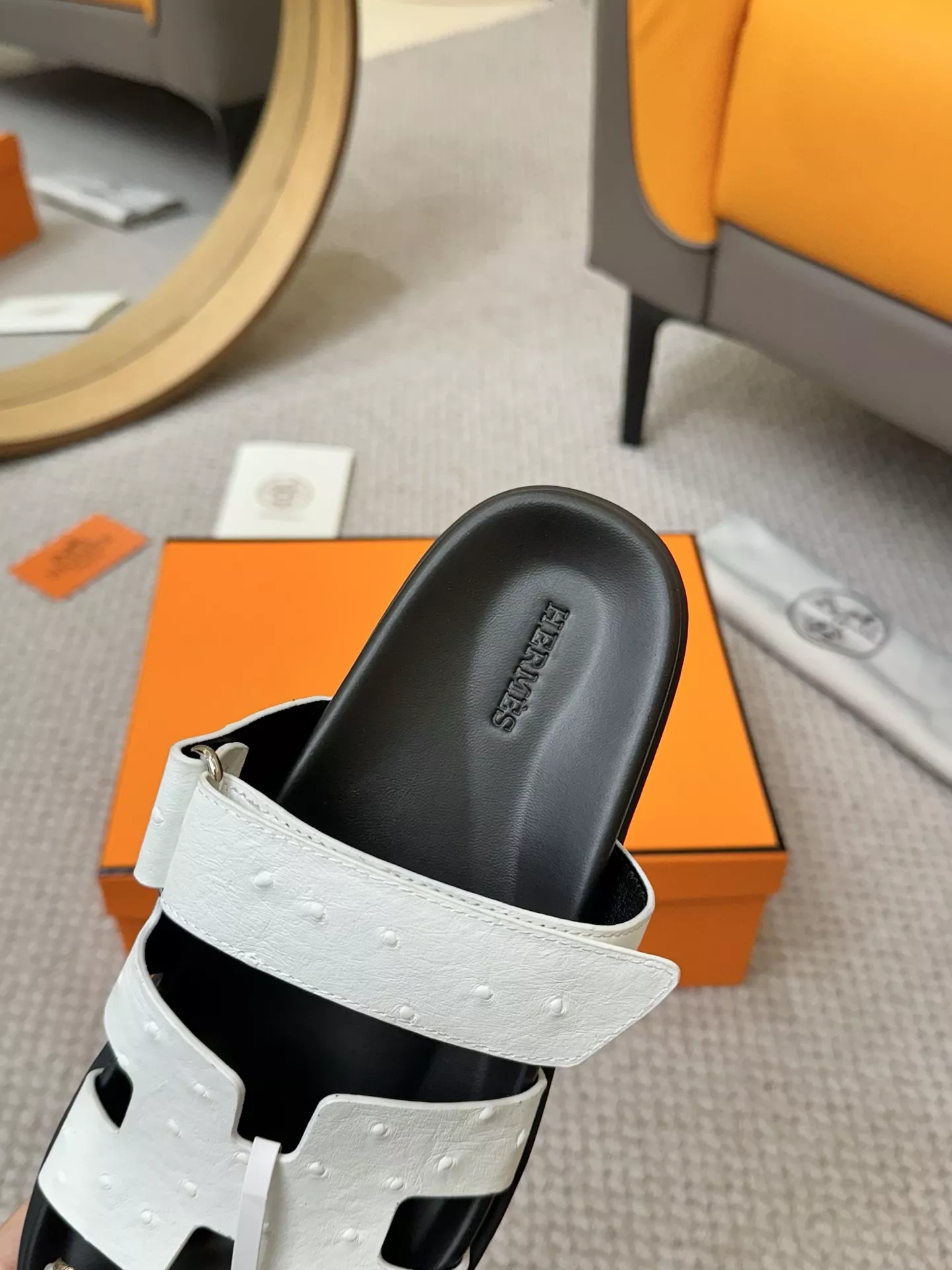 Efficient 7254 Hermes Slippers For Men
