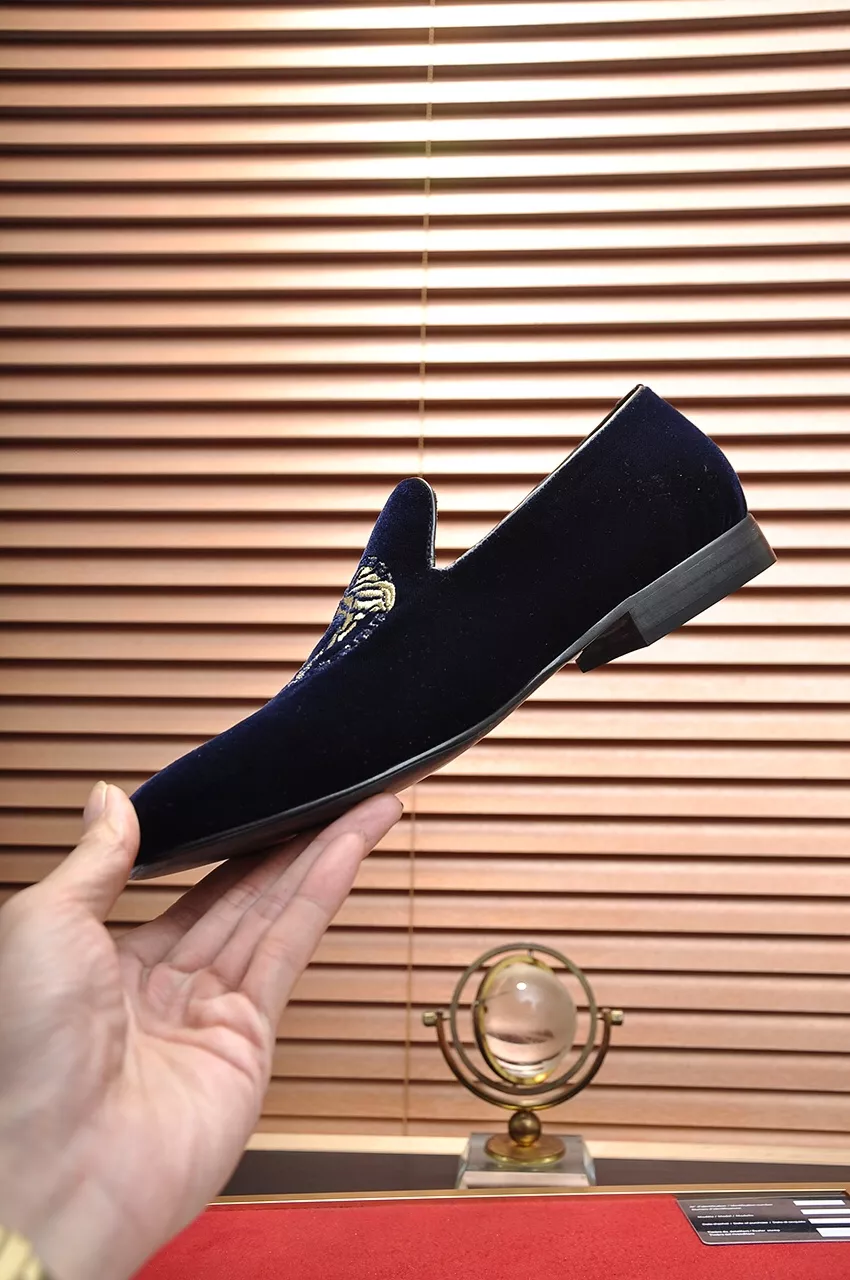Efficient 7557 Versace Leather Shoes For Men