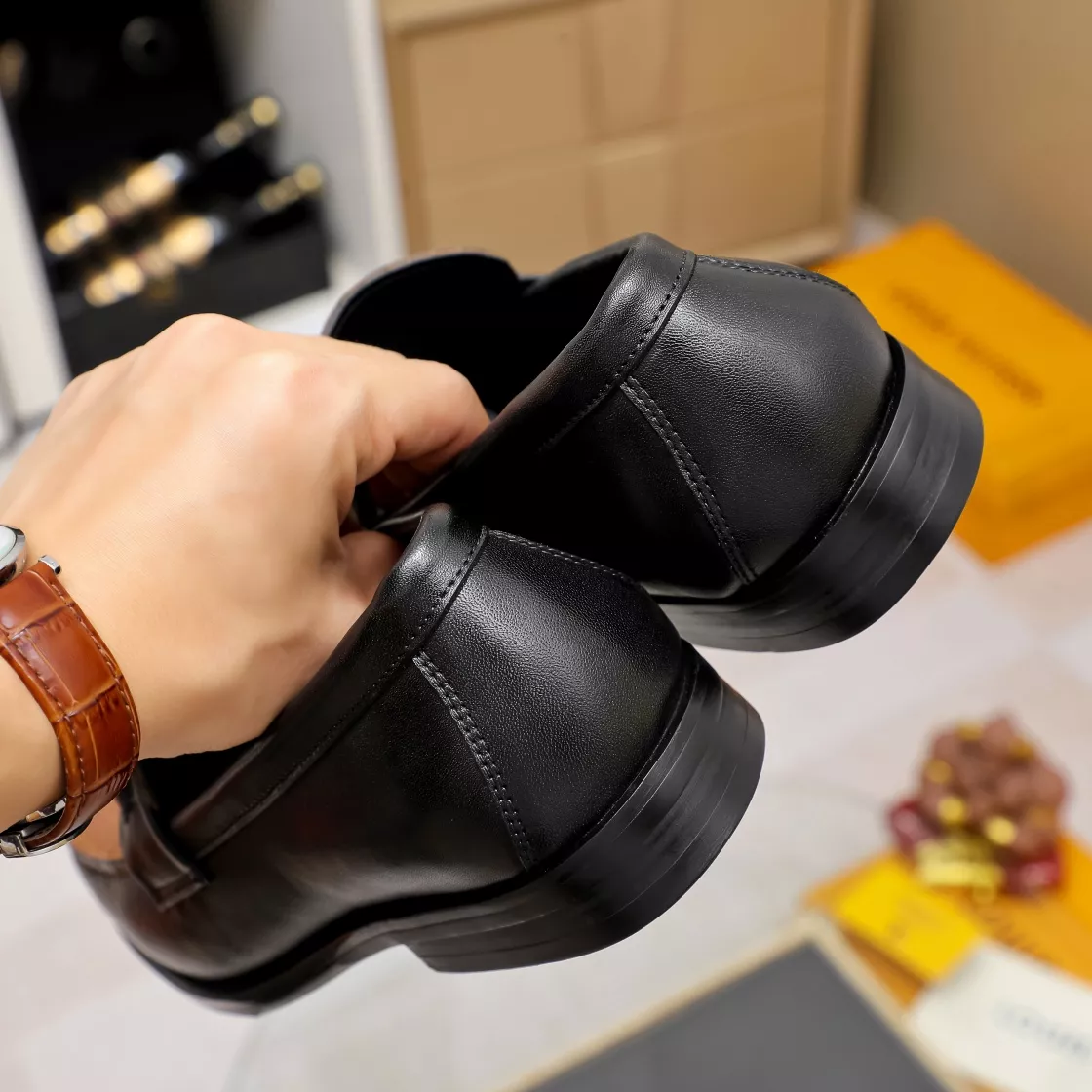 Efficient 7608 Louis Vuitton LV Oxfords Shoes For Men