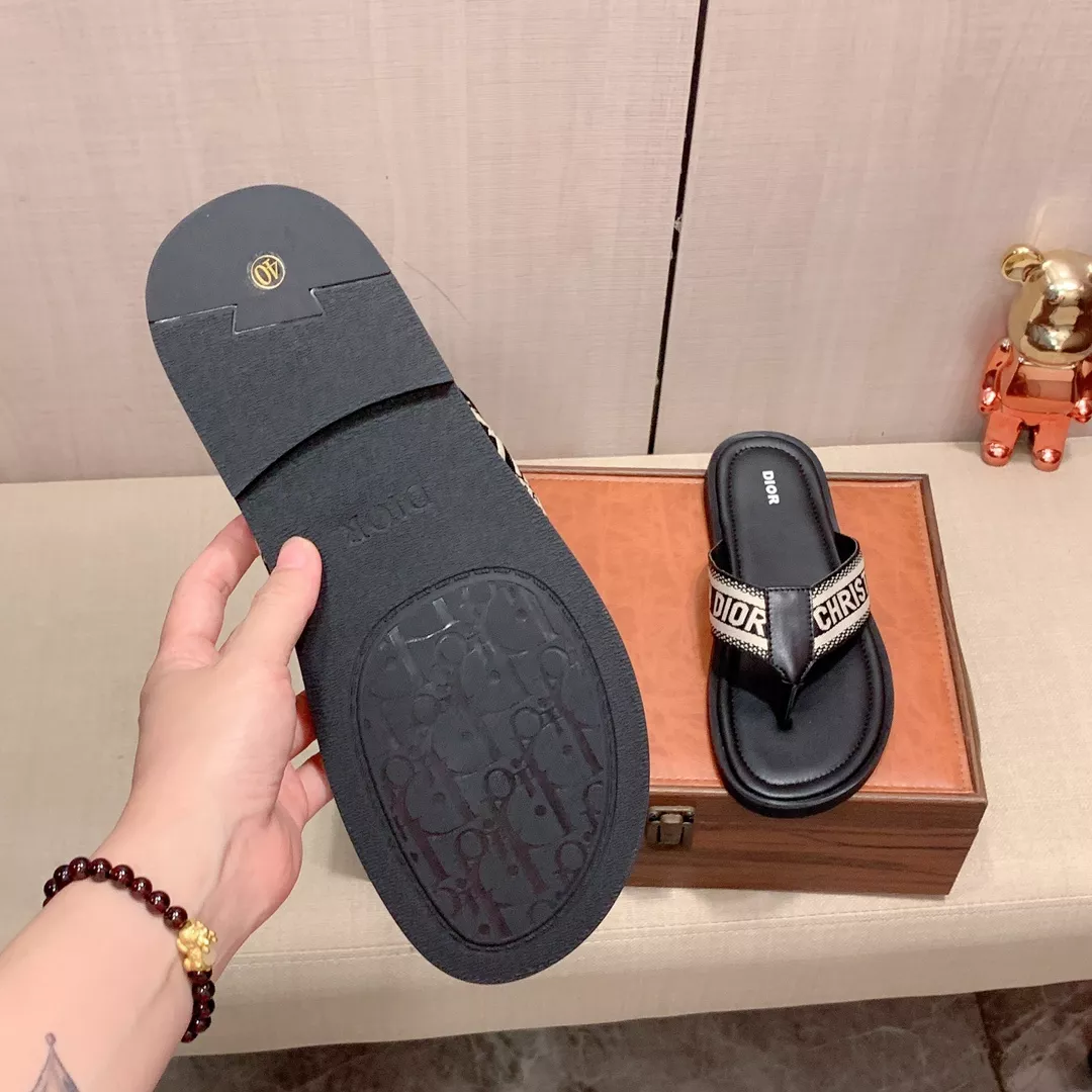 Efficient 7837 Christian Dior Slippers For Men