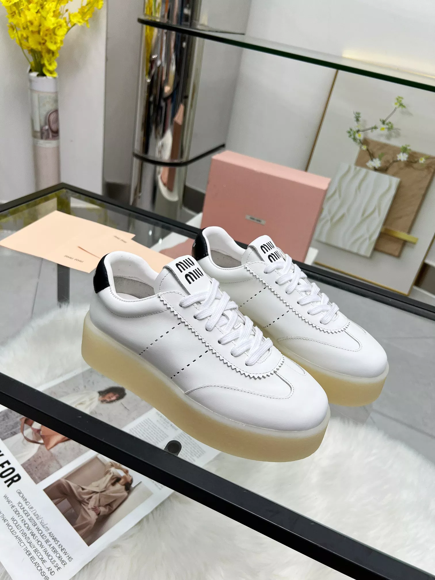 Efficient 7863 MIU MIU Casual Shoes For Women