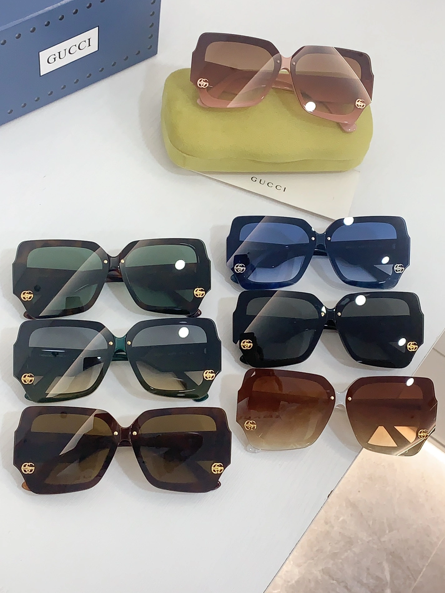 Efficient 7966 Gucci AAA Quality Sunglasses