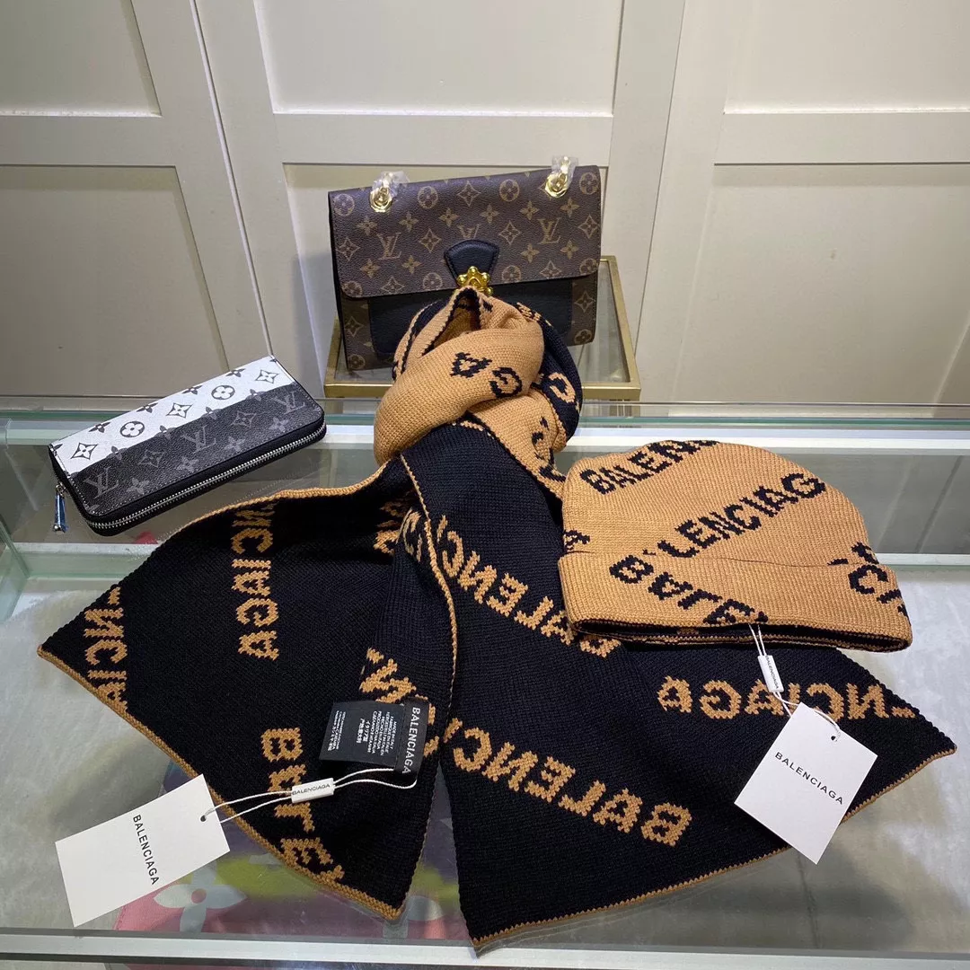Efficient 8118 Balenciaga Hat and Scarf Set