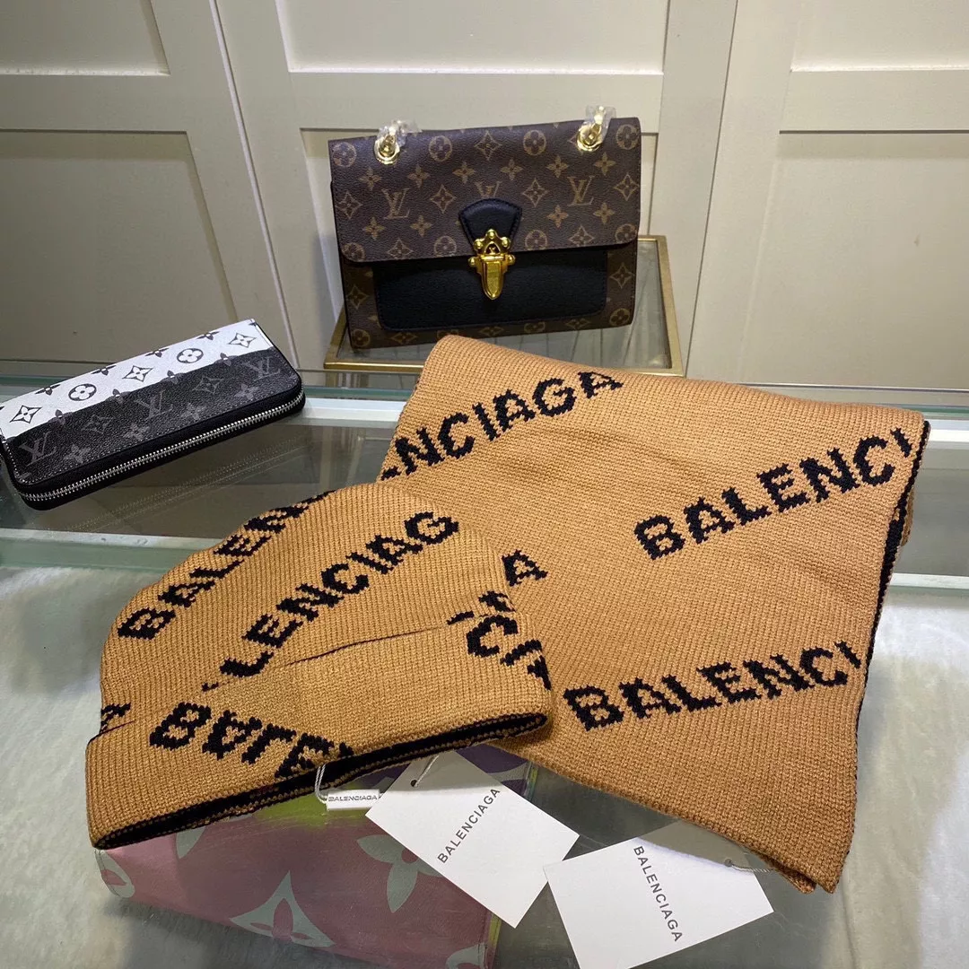 Efficient 8118 Balenciaga Hat and Scarf Set