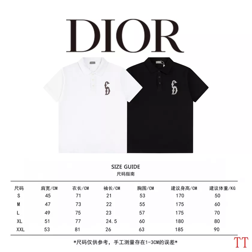 Efficient 8465 Christian Dior T-Shirts Short Sleeved For Unisex