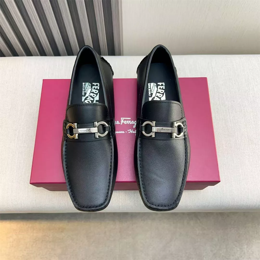 Efficient 8710 Salvatore Ferragamo Leather Shoes For Men