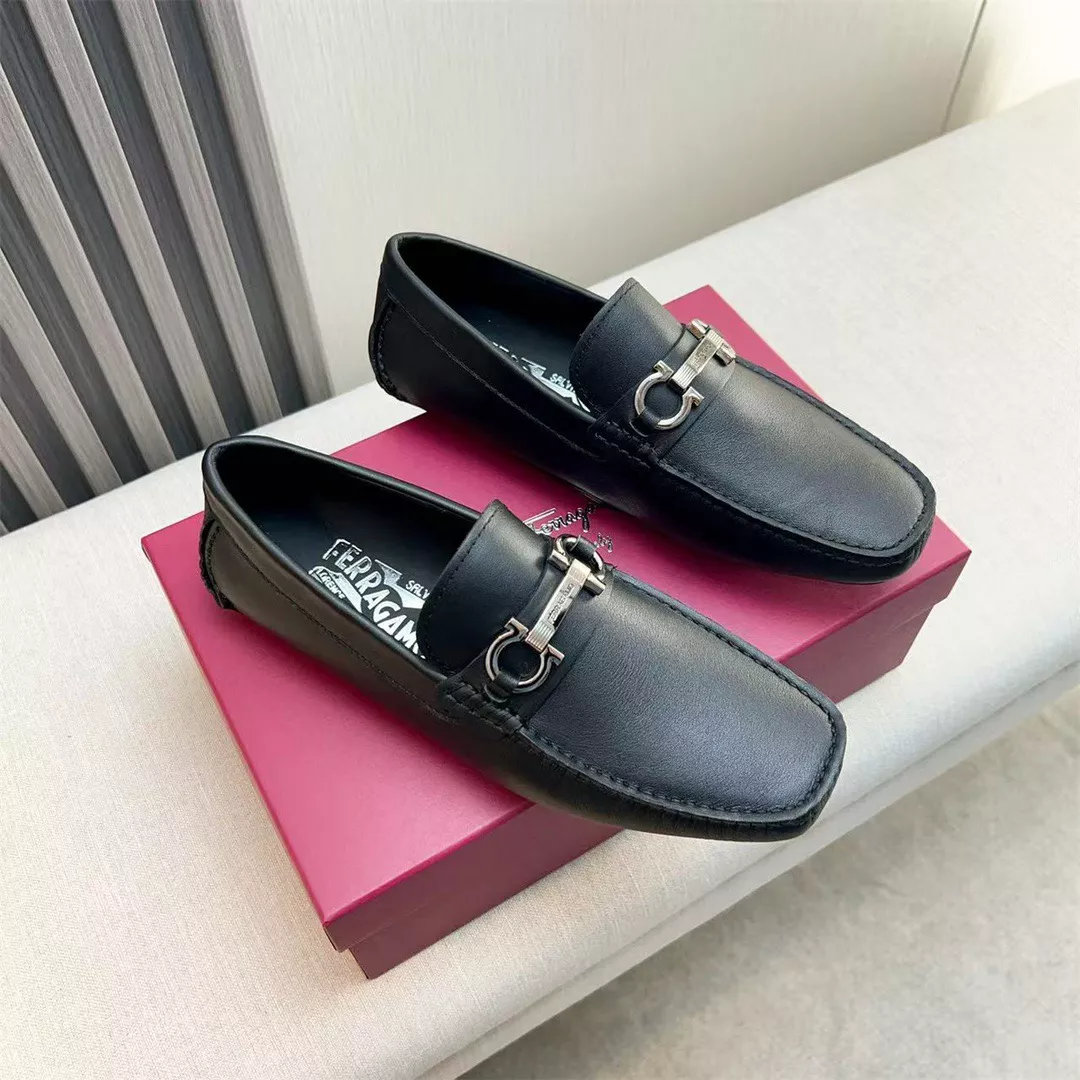 Efficient 8710 Salvatore Ferragamo Leather Shoes For Men