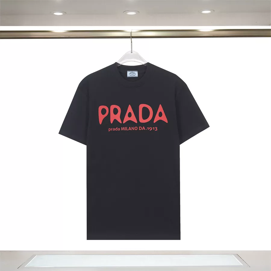 Efficient 9087 Prada T-Shirts Short Sleeved For Unisex