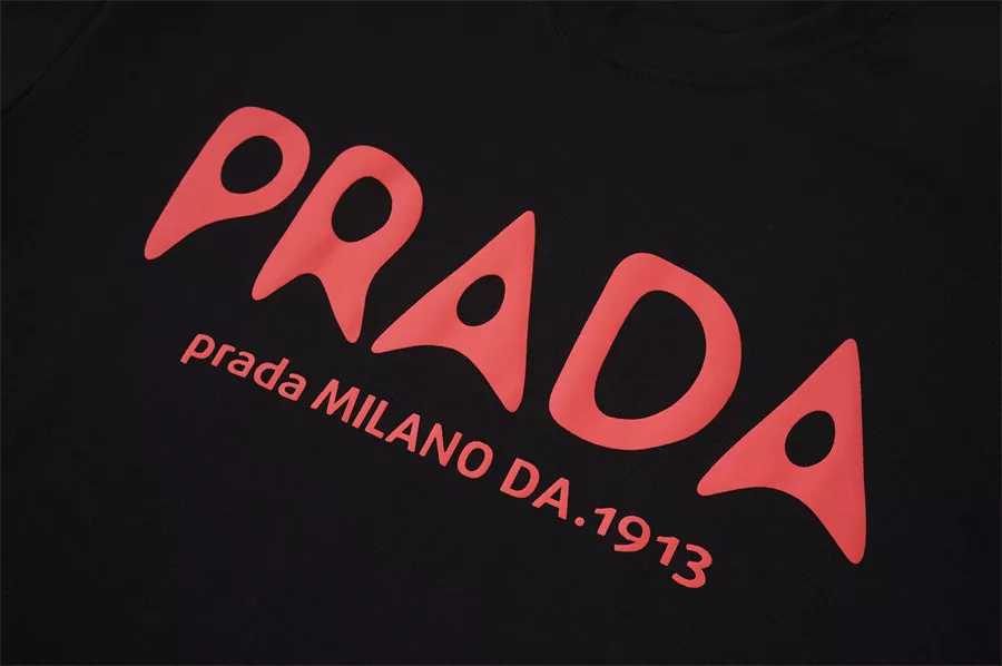 Efficient 9087 Prada T-Shirts Short Sleeved For Unisex