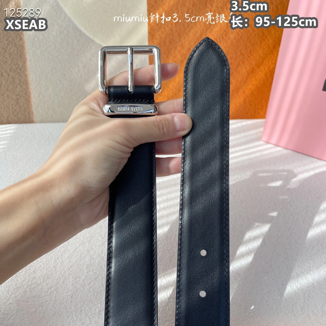 Efficient 9245 MIU MIU AAA Quality Belts For Unisex