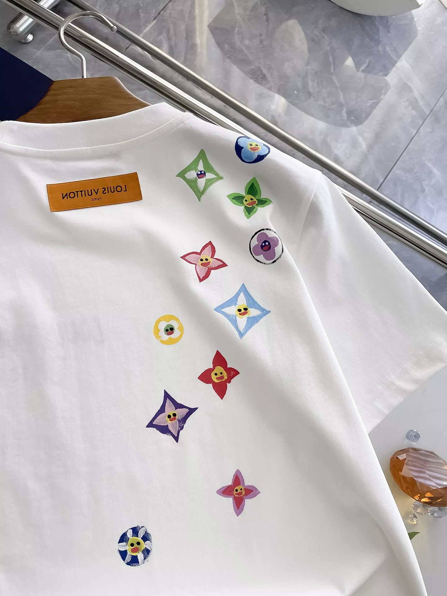 Efficient 9974 Louis Vuitton LV T-Shirts Short Sleeved For Men